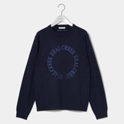 002-12910-42-098 [ゴルフ レディース 14G NOUVELLE クルーネックニット ニットセーター Lサイズ ネイビー]