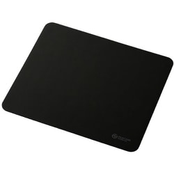 ゲーミングマウスパッド 小型 バランスタイプ 中目クロス 表面 ラバーベース 300×350×2mm ブラック MP-G09BK