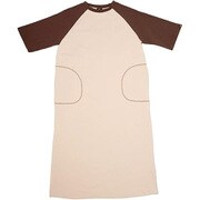 smoAbitdraLbeg Bicolor T-shirt dress ベージュ L