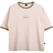 smoAdritaSbeg S’more diner ringer T-shirt ベージュ S