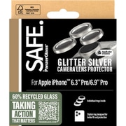 SAFE95893 [iPhone 16 Pro/iPhone 16 Pro Max用 SAFE. by PanzerGlass Camera Lens Protector Glitter Silver]
