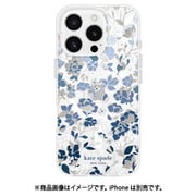 iPhone 16 Pro用 Kate Spade Protective - Flowerbed Blue w/Gems w/MagSafe w/Recycled KS054422
