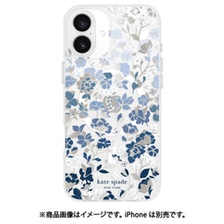iPhone 16 Plus用 Kate Spade Protective - Flowerbed Blue w/Gems w/MagSafe w/Recycled KS054380