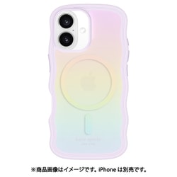 iPhone 16用 Kate Spade Wavy - Opal Iridescent w/MagSafe w/Recycled KS054350