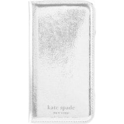 iPhone 16用 Kate Spade Folio Case - Metallic Silver w/Recycled KS055466