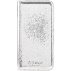 iPhone 16 Pro Max用 Kate Spade Folio Case - Metallic Silver w/Recycled KS055472