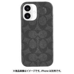 り*る様 【新品】Coach - iPhone 16 - シグネイチャー柄 ブラ