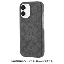 【新品】Coach - iPhone 16 - シグネイチャー柄 ブラック iPhone 16 Plus用 COACH（R）ハードケース／SIGNATURE Black
