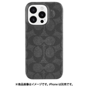 iPhone 16 Pro用 Coach Slim Wrap Case - Signature Charcoal CH054096
