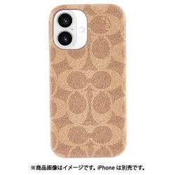 iPhone 16用 Coach Slim Wrap Case - Signature Tan CH054102