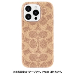 iPhone 16 Pro用 Coach Slim Wrap Case - Signature Tan CH054104