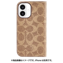 COACH スマホケース IPHONE 16 PRO フォリオ・シグネチャー