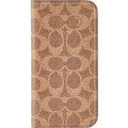 iPhone 16 Pro Max用 Coach Folio Case - Signature Tan w/Recycled CH054148