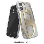 iPhone 16用 Diesel Oval D Mirror Clear Case FW24 clear/gold 60135