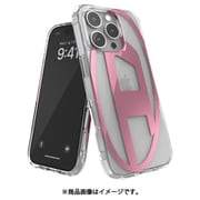 iPhone 16 Pro用 Diesel Oval D Mirror Clear Case FW24 clear/pink 60144