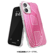 iPhone 16用 Diesel Oval D Glitter Case FW24 pink 60155