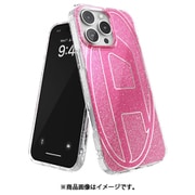 iPhone 16 Pro Max用 Diesel Oval D Glitter Case FW24 pink 60158