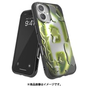 iPhone 16用 Diesel Oval D Neon Case FW24 black/yellow 60167