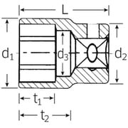 456-12 [（3/8SQ）ソケット （6角）]