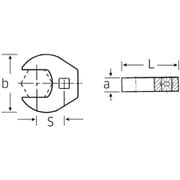 540AHD-1.1/2 [（1/2SQ）クローフットスパナ]
