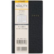 2025年1月始まり手帳 NOLTY(ノルティ) アクセスマンスリー月曜始まり(ブラック) 1642 2025-1642