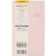 2025年1月始まり手帳 NOLTY(ノルティ) アクセスマンスリーグランデ日曜始まり(ピンク) 1651 2025-1651