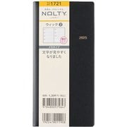 2025年1月始まり手帳 ウィークリー NOLTY(ノルティ) ウィック2(黒) 1721 2025-1721