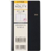 2025年1月始まり手帳 ウィークリー NOLTY(ノルティ) ポケット7(黒) 1908 2025-1908