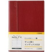 2025年1月始まり手帳 ウィークリー NOLTY(ノルティ) キャレルB6ウィーク1(レッド) 2042 2025-2042
