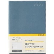 2025年1月始まり手帳 ウィークリー NOLTY(ノルティ) エクリB6-1(ブルー) 2263 2025-2263