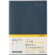 2025年1月始まり手帳 ウィークリー NOLTY(ノルティ) エクリB6-5日曜始まり(ネイビー) 2272 2025-2272