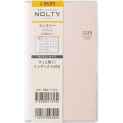 2025年1月始まり手帳 NOLTY（ノルティ） マンスリースリム-i日曜（ペールピンク） 2625 2025-2625