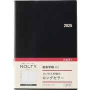 2025年1月始まり手帳 ウィークリー NOLTY(ノルティ) 能率手帳A5(黒) 6211 2025-6211