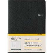 2025年1月始まり手帳 ウィークリー NOLTY(ノルティ) ベルノA5バーチカル2(黒) 6235 2025-6235