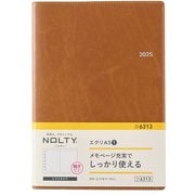 2025年1月始まり手帳 ウィークリー NOLTY(ノルティ) エクリA5-1(キャメル) 6313 2025-6313