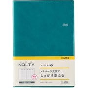 2025年1月始まり手帳 ウィークリー NOLTY(ノルティ) エクリA5-3(ピーコックグリーン) 6318 2025-6318