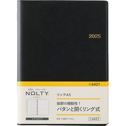 2025年1月始まり手帳 ウィークリー NOLTY（ノルティ） リングA5（ブラック） 6421 2025-6421