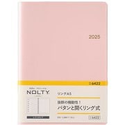 2025年1月始まり手帳 ウィークリー NOLTY(ノルティ) リングA5(ピンク) 6422 2025-6422