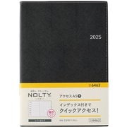 2025年1月始まり手帳 ウィークリー NOLTY(ノルティ) アクセスA5-1(ブラック) 6463 2025-6463