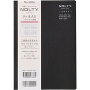 2025年1月始まり手帳 ウィークリー NOLTY(ノルティ) ティオA5ブロック2W(ブラック) 6806 2025-6806