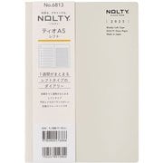 2025年1月始まり手帳 ウィークリー NOLTY(ノルティ) ティオA5レフト(グレー) 6813 2025-6813