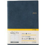 2025年1月始まり手帳 NOLTY(ノルティ) メモリー3(ブルー) 7132 2025-7132