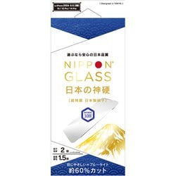 TY-IP24M2-GLS-GNB6CC [iPhone 16/15/15 Pro/14 Pro用 2倍強化 ブルーライト低減]