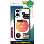TR-IP24M2-AGSL-CLBK [iPhone 16用 [Aegis Solid] 超精密設計フルカバーTPUケース メッキブラック]
