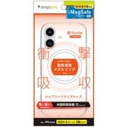 TR-IP24M2-TTMS-CLWT [iPhone 16用 [Turtle] MagSafe対応 ハイブリッドクリアケース ホワイトリング]