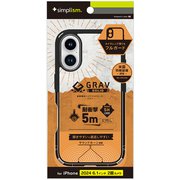 TR-IP24M2-GRUSL-CLBK [iPhone 16用 [GRAV Solid UNLIMITED] 超精密設計 超衝撃吸収 ハイブリッドケース 5M ブラック]