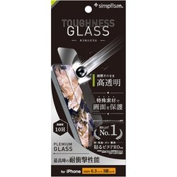TR-IP24M3-GLS-SKDCC [iPhone 16 Pro用 [Toughness Glass] ケースとの相性抜群 超耐衝撃 高透明 画面保護強化ガラス]