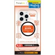 TR-IP24M3-TTMS-CLBK [iPhone 16 Pro用 [Turtle] MagSafe対応 ハイブリッドクリアケース ブラックリング]