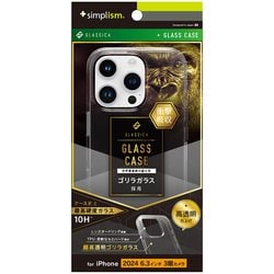 TR-IP24M3-CGC-GOCCCL [iPhone 16 Pro用 [GLASSICA] 背面ゴリラガラスケース クリア]