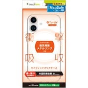 TR-IP24L2-TTMS-CLWT [iPhone 16 Plus用 [Turtle] MagSafe対応 ハイブリッドクリアケース ホワイトリング]